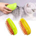 Steam brush for dogs and cats