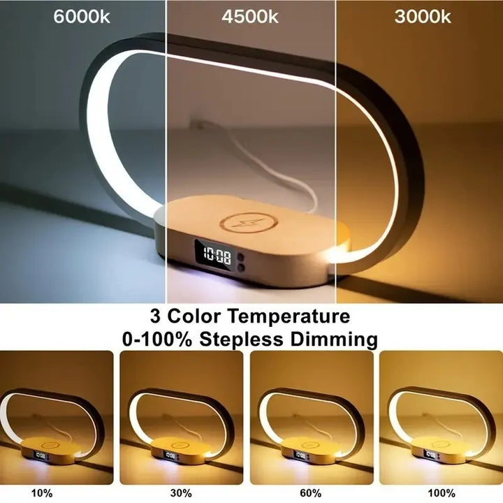 Wireless Charger with LED Clock