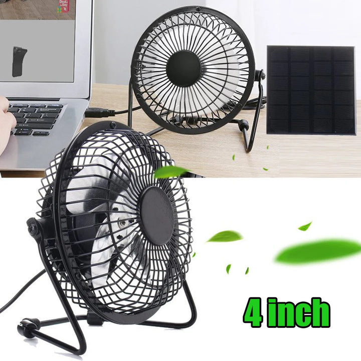 Mini Fan with Solar Panel