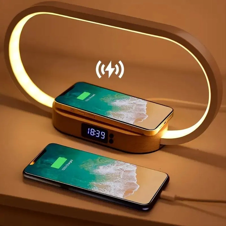 Wireless Charger with LED Clock