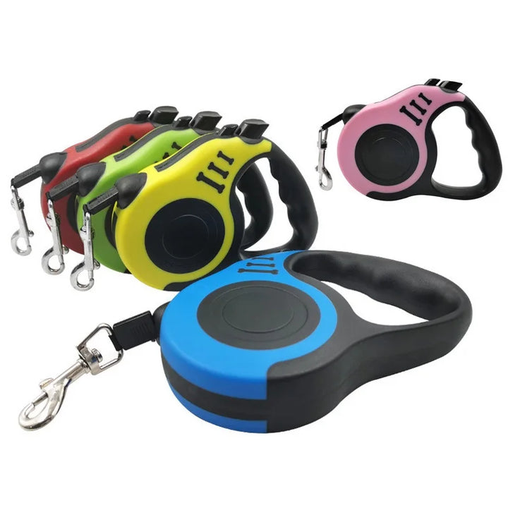 Retractable collar/leash, for dogs