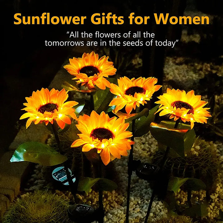 LED lawn lamp, sunflower