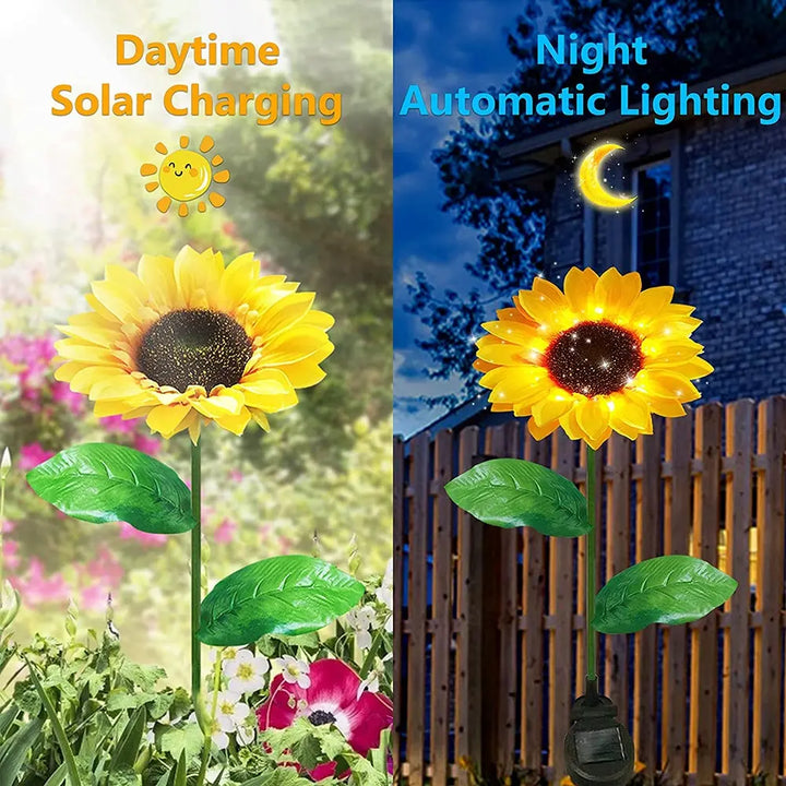 LED lawn lamp, sunflower