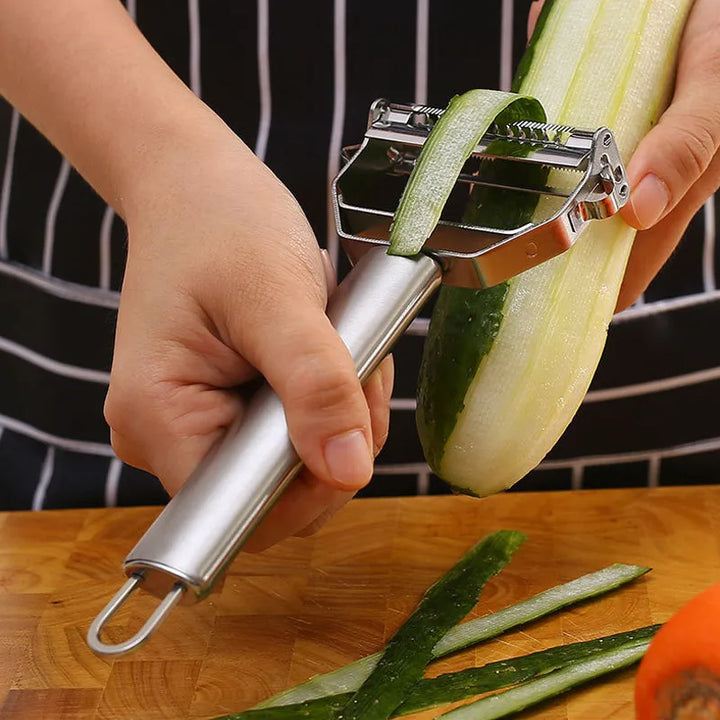 Multifunctional stainless steel kitchen peeler