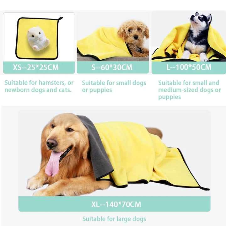 Drying towels for dogs and cats. Since