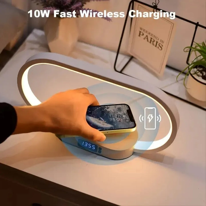 Wireless Charger with LED Clock