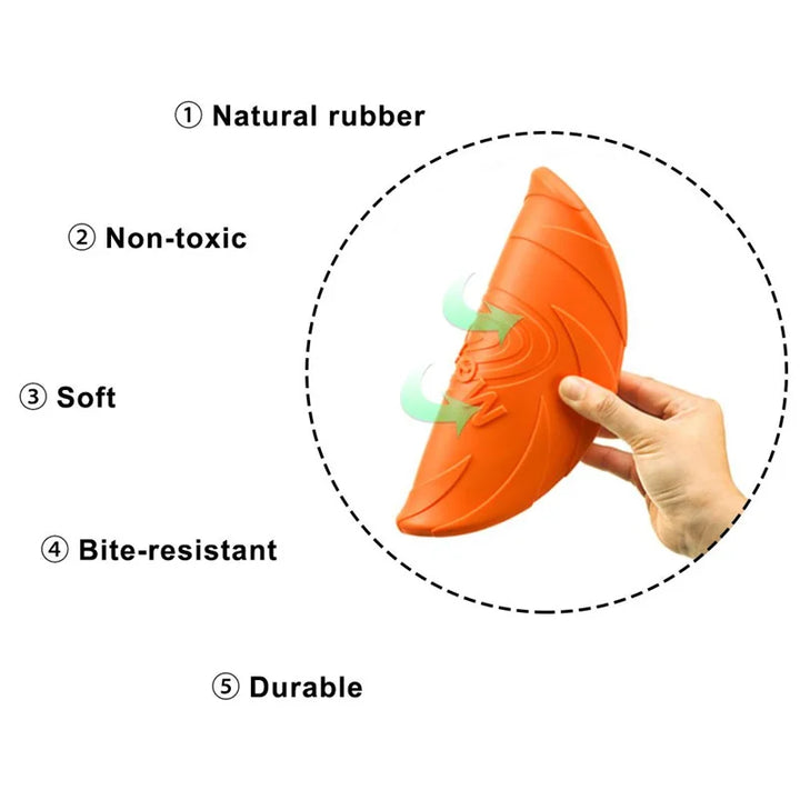 Silicone frisbee toy.     Since