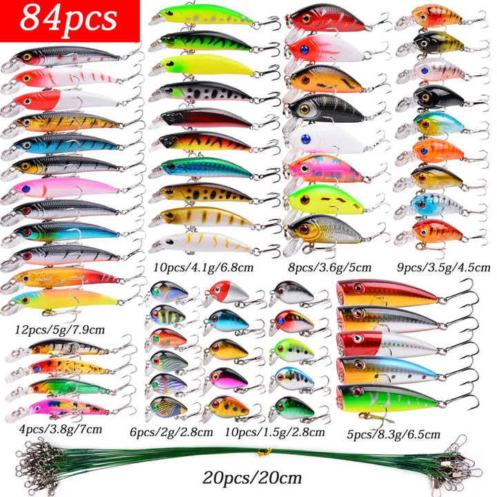 Mixed set of false baits.    Since