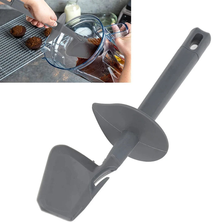 Rotating spatula for collecting food